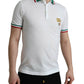 Dolce & Gabbana Elegant White Cotton Polo T-Shirt