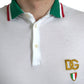 Dolce & Gabbana Elegant White Cotton Polo T-Shirt