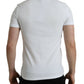 Dolce & Gabbana Elegant White Logo Crest Tee