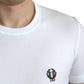 Dolce & Gabbana Elegant White Logo Crest Tee