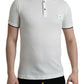 Dolce & Gabbana Elegant White Cotton Polo T-Shirt