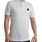 Dolce & Gabbana Elegant White Cotton Polo T-Shirt