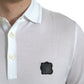 Dolce & Gabbana Elegant White Cotton Polo T-Shirt