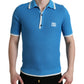 Dolce & Gabbana Elegant Blue Cotton Blend Polo T-shirt