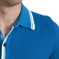 Dolce & Gabbana Elegant Blue Cotton Blend Polo T-shirt