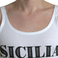 Dolce & Gabbana Elegant White Cotton Tank T-Shirt