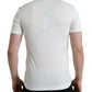 Dolce & Gabbana Chic White V-Neck Logo Tee