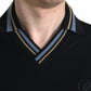 Dolce & Gabbana Elegant Black V-Neck Polo Tee