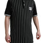 Dolce & Gabbana Elegant Striped Cotton Polo T-Shirt