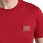 Dolce & Gabbana Stunning Crew Neck Logo Tee in Red