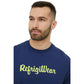 Refrigiwear Classic Crew-Neck Logo Tee in Blue