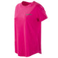 Refrigiwear Chic Fuchsia Crew-Neck Logo Tee