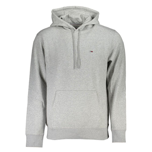 Tommy Hilfiger Chic Gray Fleece Hooded Sweatshirt