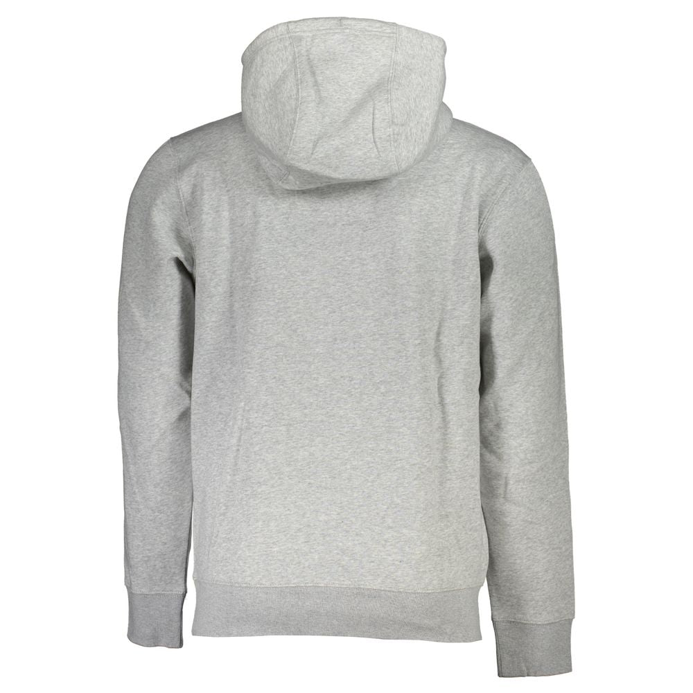 Tommy Hilfiger Chic Gray Fleece Hooded Sweatshirt