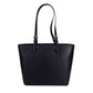 Michael Kors Jet Set Medium Black Vegan Leather Double Pocket Tote Bag