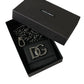 Dolce & Gabbana Sleek Lamb Leather Card Holder with Chain Strap