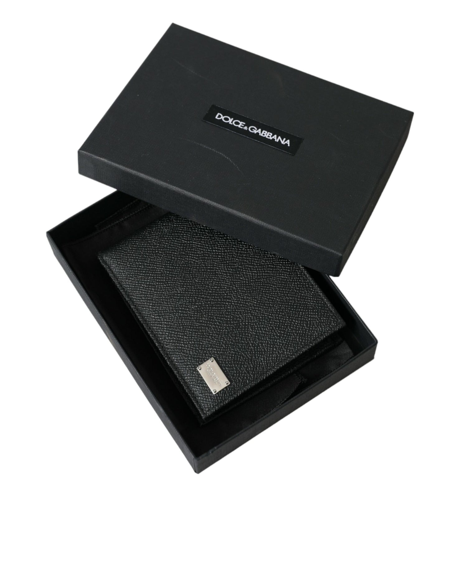 Dolce & Gabbana Sleek Black Calf Leather Bifold Wallet