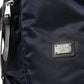 Dolce & Gabbana Elegant Blue Nylon Leather Backpack