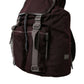 Dolce & Gabbana Elegant Maroon Nylon Leather Backpack