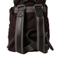 Dolce & Gabbana Elegant Maroon Nylon Leather Backpack