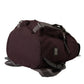 Dolce & Gabbana Elegant Maroon Nylon Leather Backpack