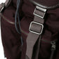 Dolce & Gabbana Elegant Maroon Nylon Leather Backpack