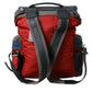 Dolce & Gabbana Chic Red & Gray Designer Backpack