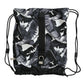 Dolce & Gabbana Elegant Black Leaf Print Nap Sack Bag