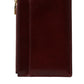 Dolce & Gabbana Maroon Leather Card Holder Wallet