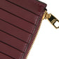 Dolce & Gabbana Maroon Leather Card Holder Wallet