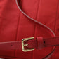 Dolce & Gabbana Embellished Red Backpack with Gold Detailing