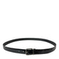 Dolce & Gabbana Elegant Leather Belt with Metal Buckle Closure