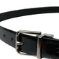 Dolce & Gabbana Elegant Leather Belt with Metal Buckle Closure