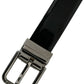 Dolce & Gabbana Elegant Leather Belt with Metal Buckle Closure