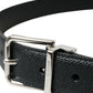 Dolce & Gabbana Elegant Black Leather Belt with Metal Buckle