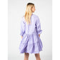 PINKO Elegant Lilac Cotton Summer Dress