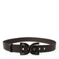 Dolce & Gabbana Elegant Dark Brown Leather Belt