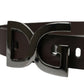 Dolce & Gabbana Elegant Dark Brown Leather Belt