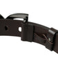 Dolce & Gabbana Elegant Dark Brown Leather Belt