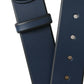 Dolce & Gabbana Elegant Blue Calf Leather Belt with Metal Buckle