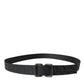 Dolce & Gabbana Elegant Black Leather-Blend Belt