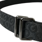 Dolce & Gabbana Elegant Black Leather-Blend Belt