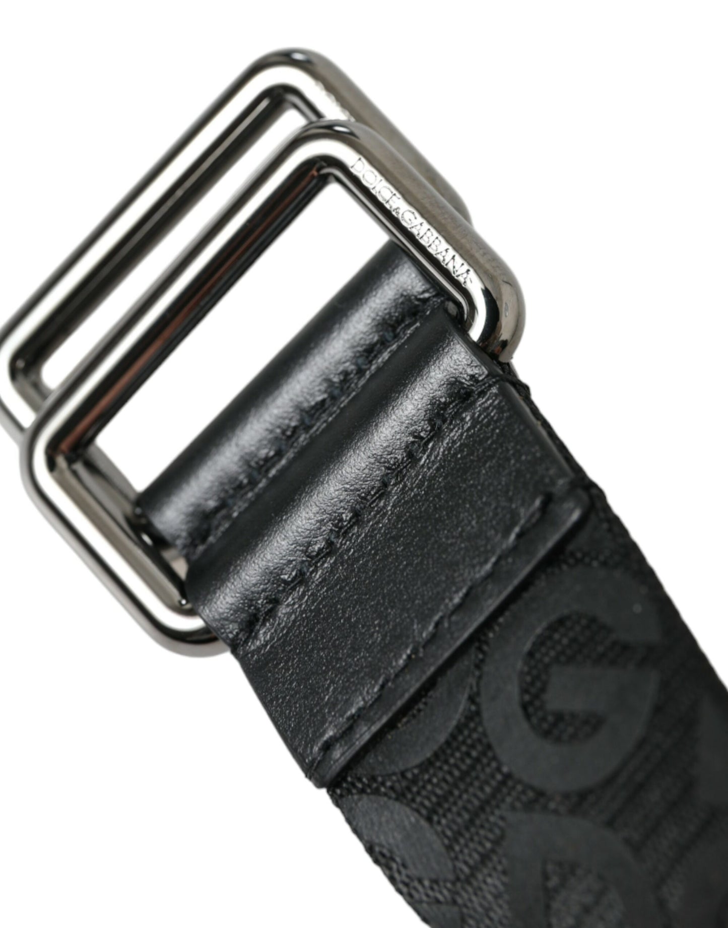 Dolce & Gabbana Elegant Black Leather-Blend Belt