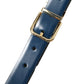 Dolce & Gabbana Elegant Blue Leather Belt with Metal Buckle