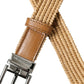 Dolce & Gabbana Elegant Beige Woven Leather Belt