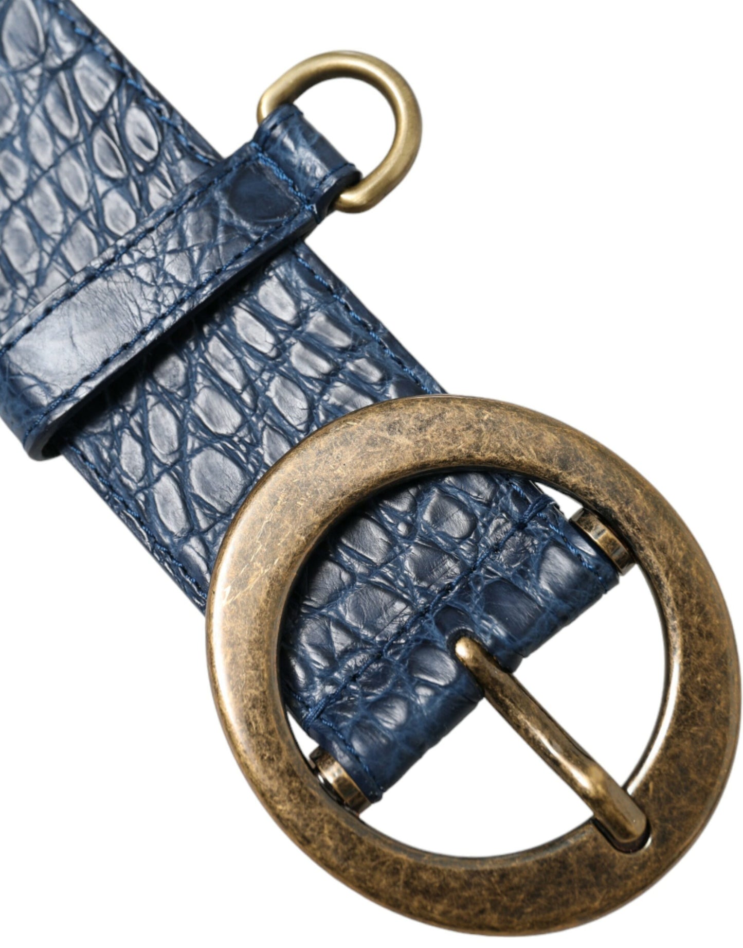 Dolce & Gabbana Elegant Italian Leather Belt with Metal Buckle