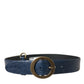 Dolce & Gabbana Elegant Italian Leather Belt with Metal Buckle