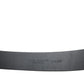 Dolce & Gabbana Elegant Black Leather Belt with Metal Buckle