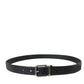 Dolce & Gabbana Elegant Alligator Leather Belt in Black