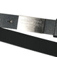 Dolce & Gabbana Elegant Black Calf Leather Belt with Metal Buckle